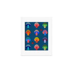 Mod Mushrooms Art Print Gallery Image 1