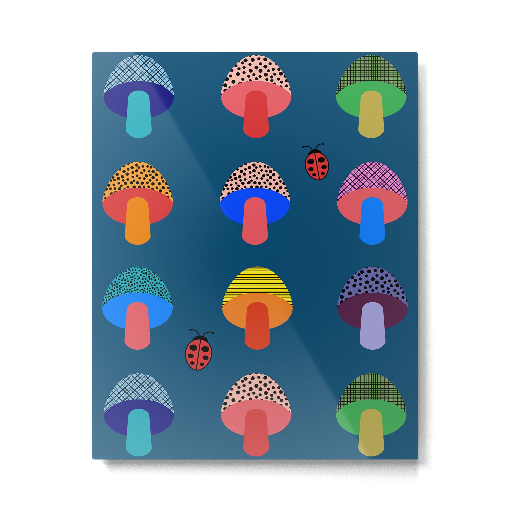 Mod Mushrooms Metal Print Gallery Image 6