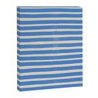 Nautical Blue White Stripes Hand Painted Coastal Pattern Canvas Print Gallery Image 8