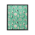 Ocean Crustaceans And Nautical Seashells Framed Canvas Print Gallery Image 8