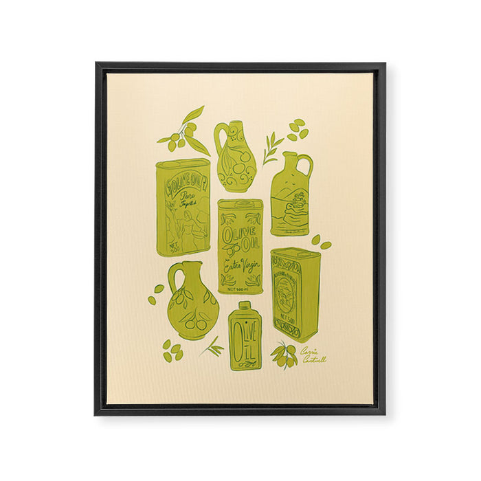 Olives Framed Canvas Print Gallery Image 1