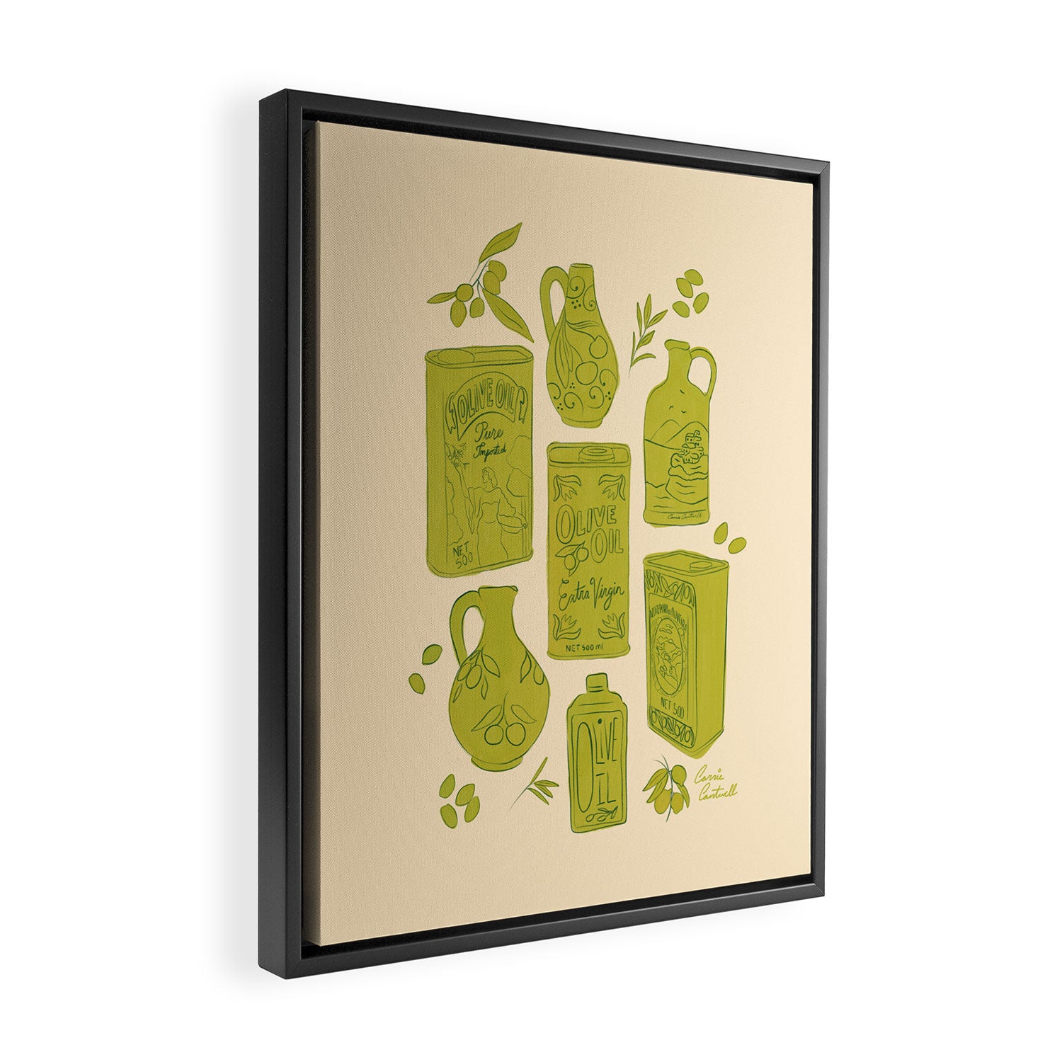 Olives Framed Canvas Print Gallery Image 2