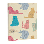 Pastel Cats Pattern Canvas Print Gallery Image 8