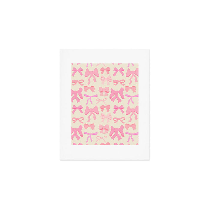 Pink Bows Art Print Gallery Image 1