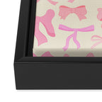 Pink Bows Framed Canvas Print Gallery Image 3