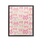 Pink Bows Framed Canvas Print Gallery Image 8