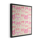 Pink Bows Framed Canvas Print Gallery Image 2