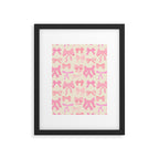Pink Bows Framed Art Print Gallery Image 6