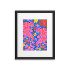 Pink Tigers and Flowers Framed Art Print Gallery Image 6
