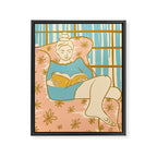 Portrait of a Woman Reading - Quiet Time 1 Framed Canvas Print Gallery Image 6