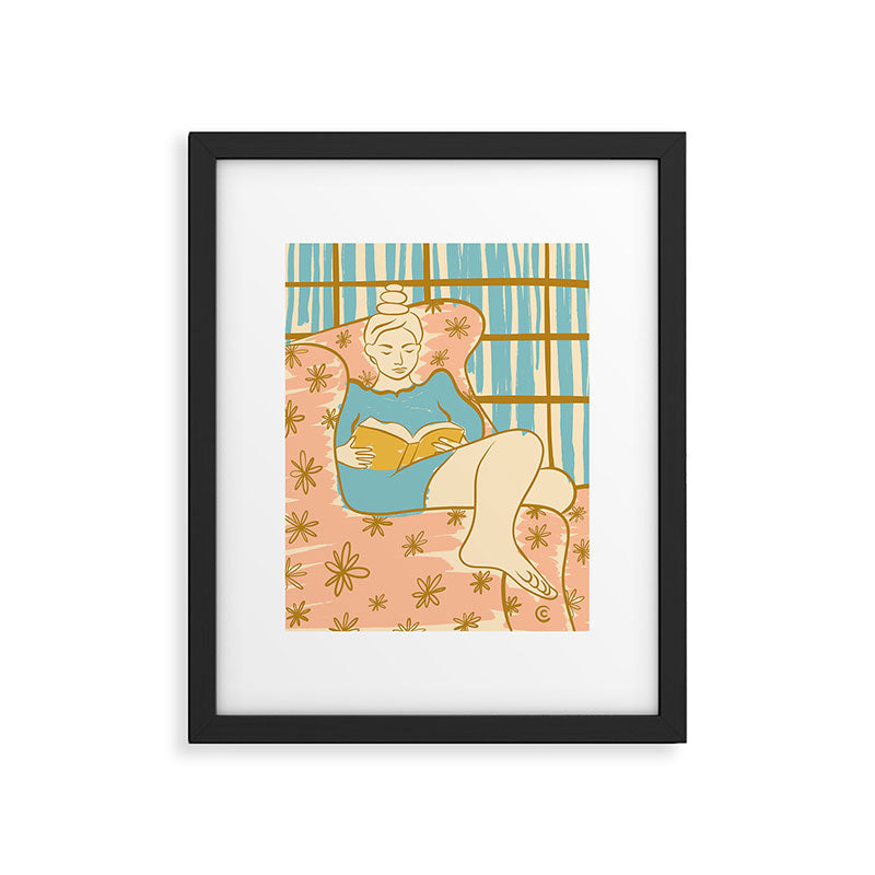 Portrait of a Woman Reading - Quiet Time 1 Framed Art Print Gallery Image 5