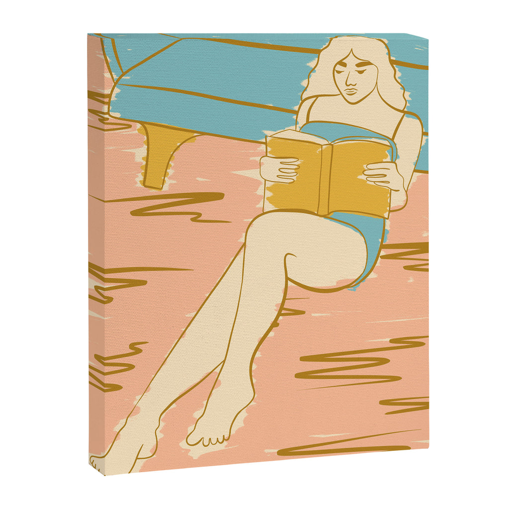 Portrait of a Woman Reading - Quiet Time 2 Canvas Print Gallery Image 6