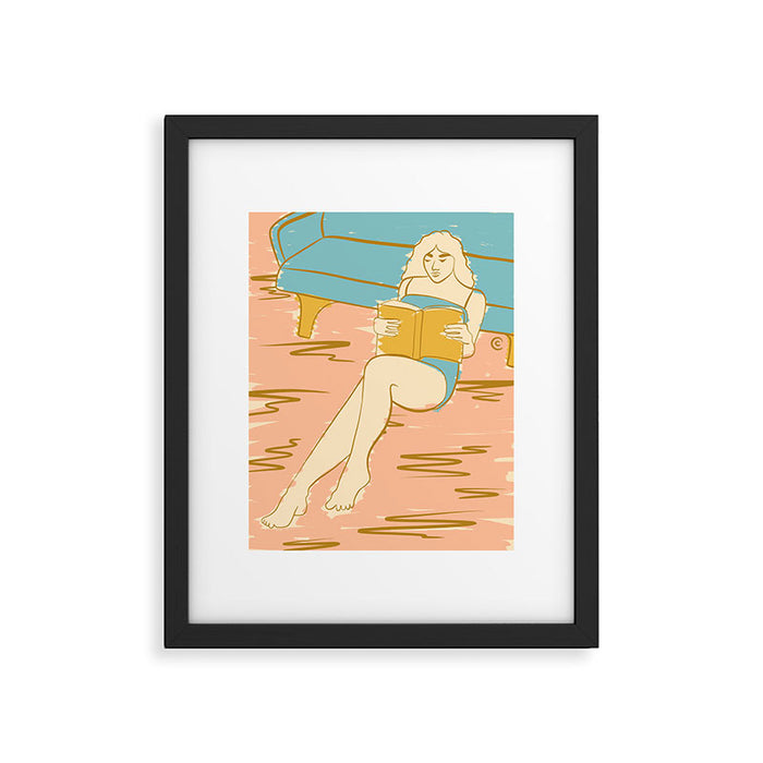 Portrait of a Woman Reading - Quiet Time 2 Framed Art Print Gallery Image 1