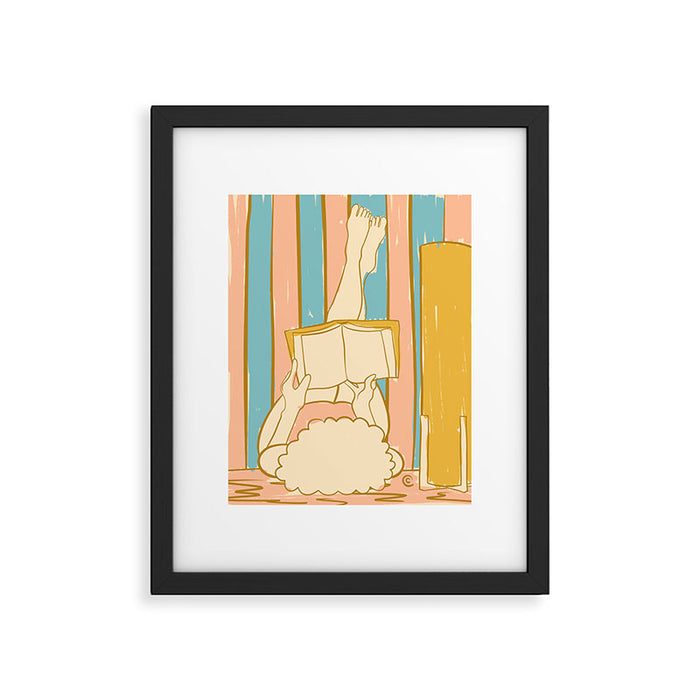 Portrait of a Woman Reading - Quiet Time 4 Framed Art Print Gallery Image 1
