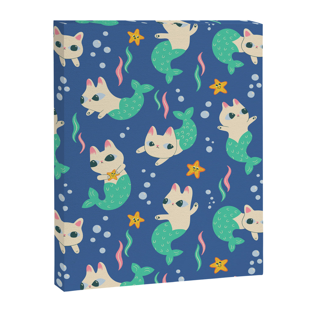 Pretty Purrmaids - Cat Mermaids Canvas Print Gallery Image 8