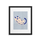 Purrcelin Cat Butt - Charming Delft Pottery Kitty Framed Art Print Gallery Image 6