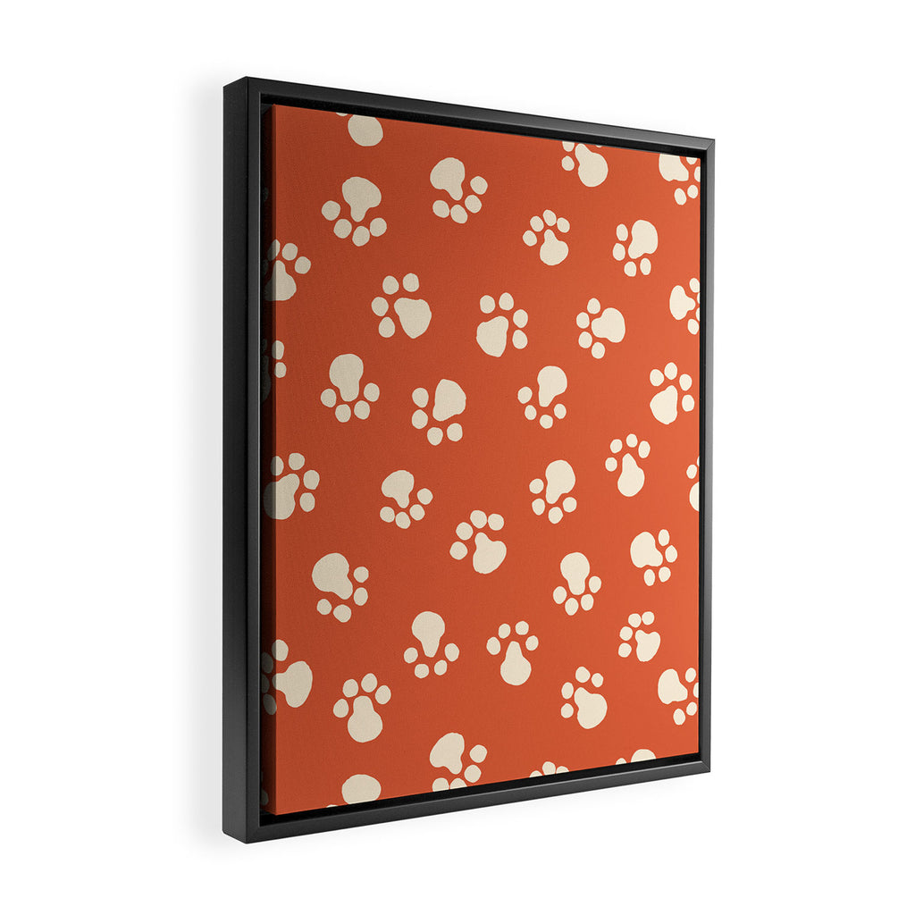 Purrty Paws Framed Canvas Print Gallery Image 2