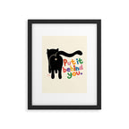 Put It Behind You - Funny Cat Butt Pun Framed Art Print Gallery Image 6
