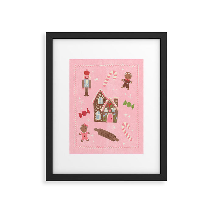 Retro Christmas Baking Wonderland Framed Art Print Gallery Image 1