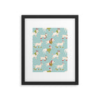 Retro Christmas - Winter Dogs Framed Art Print Gallery Image 6