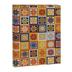Retro Colorful Flower Checkerboard Canvas Print Gallery Image 8