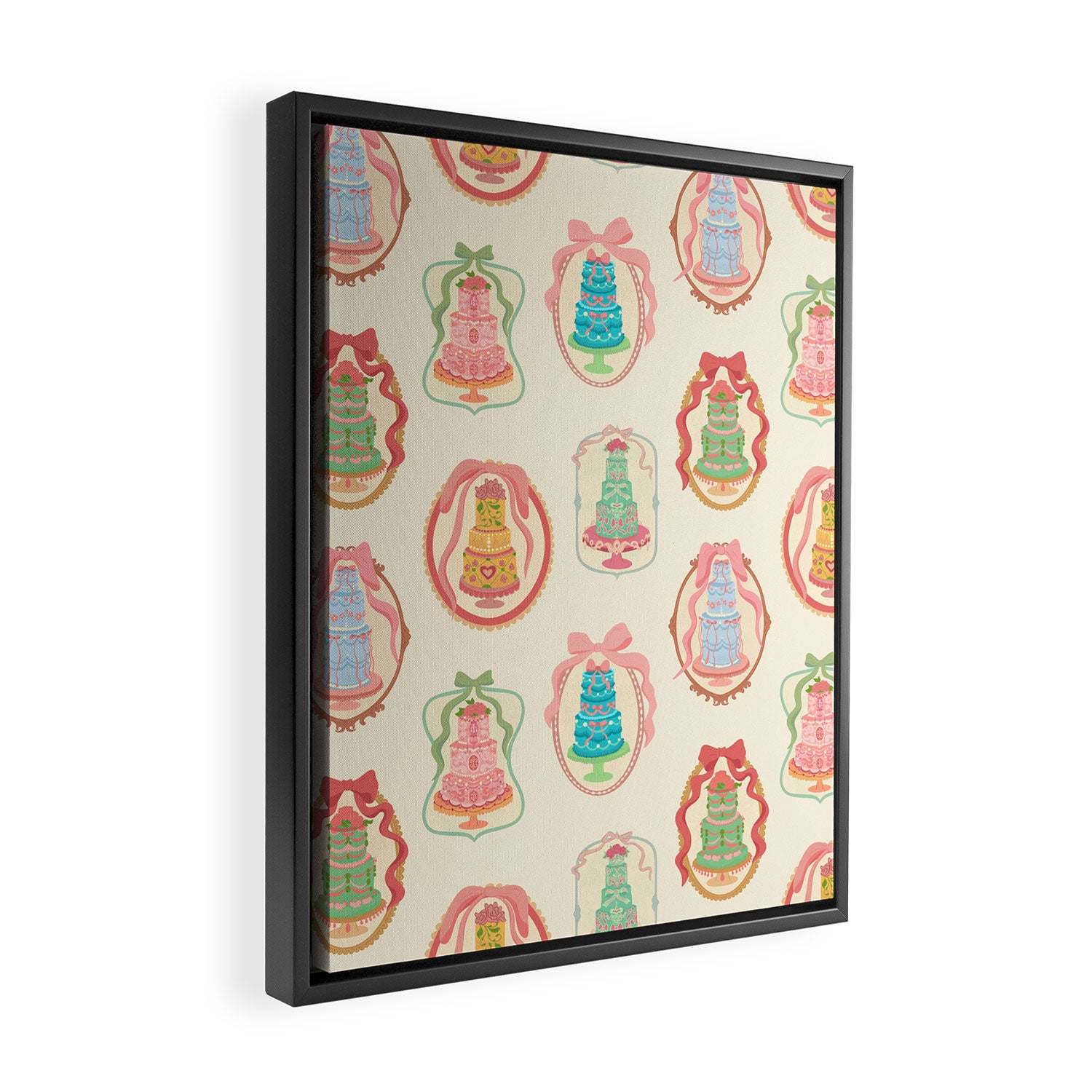 Rococo Cakes Framed Canvas Print Gallery Image 2