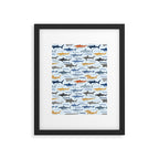 Shark Species Identification Chart Framed Art Print Gallery Image 6