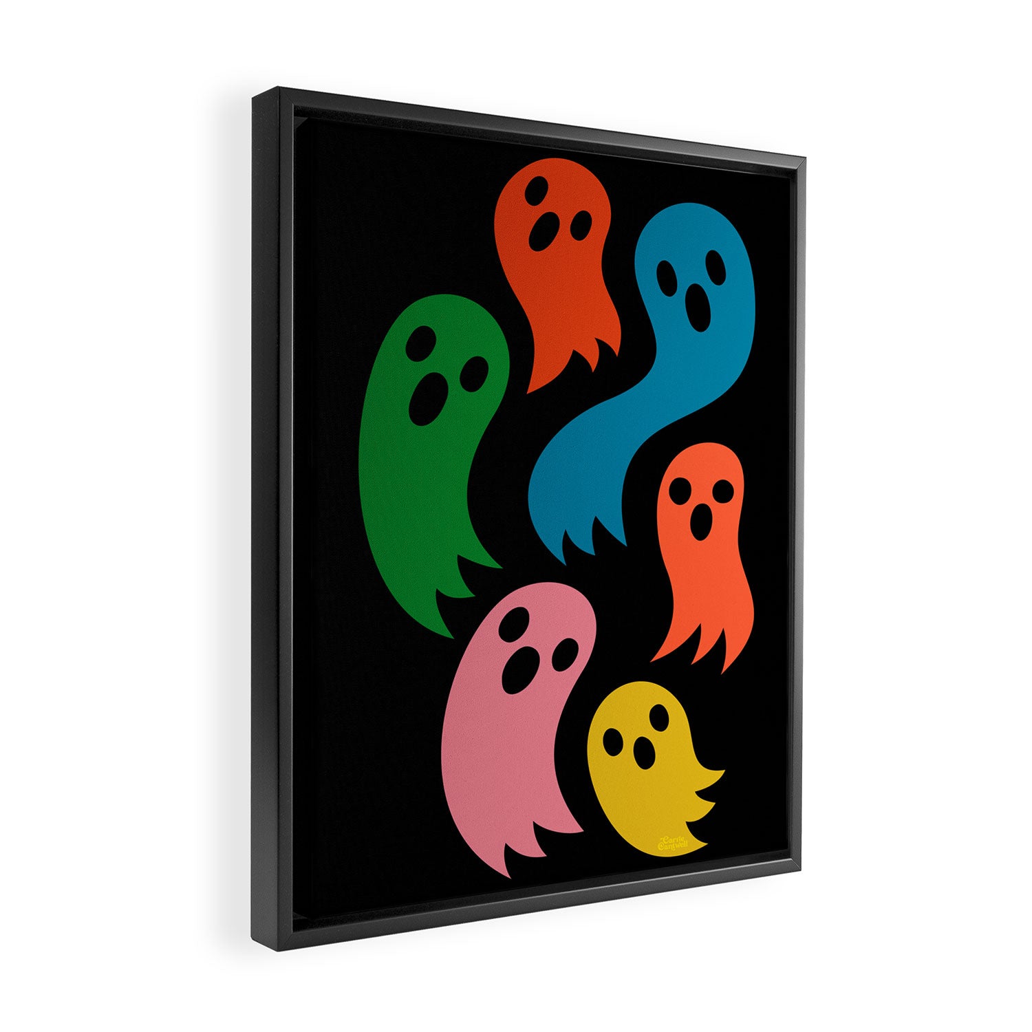 Spooky Ghosts Framed Canvas Print Gallery Image 2