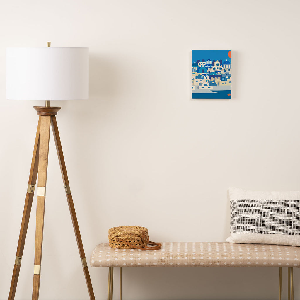 Sunny Santorini Canvas Print Gallery Image 2