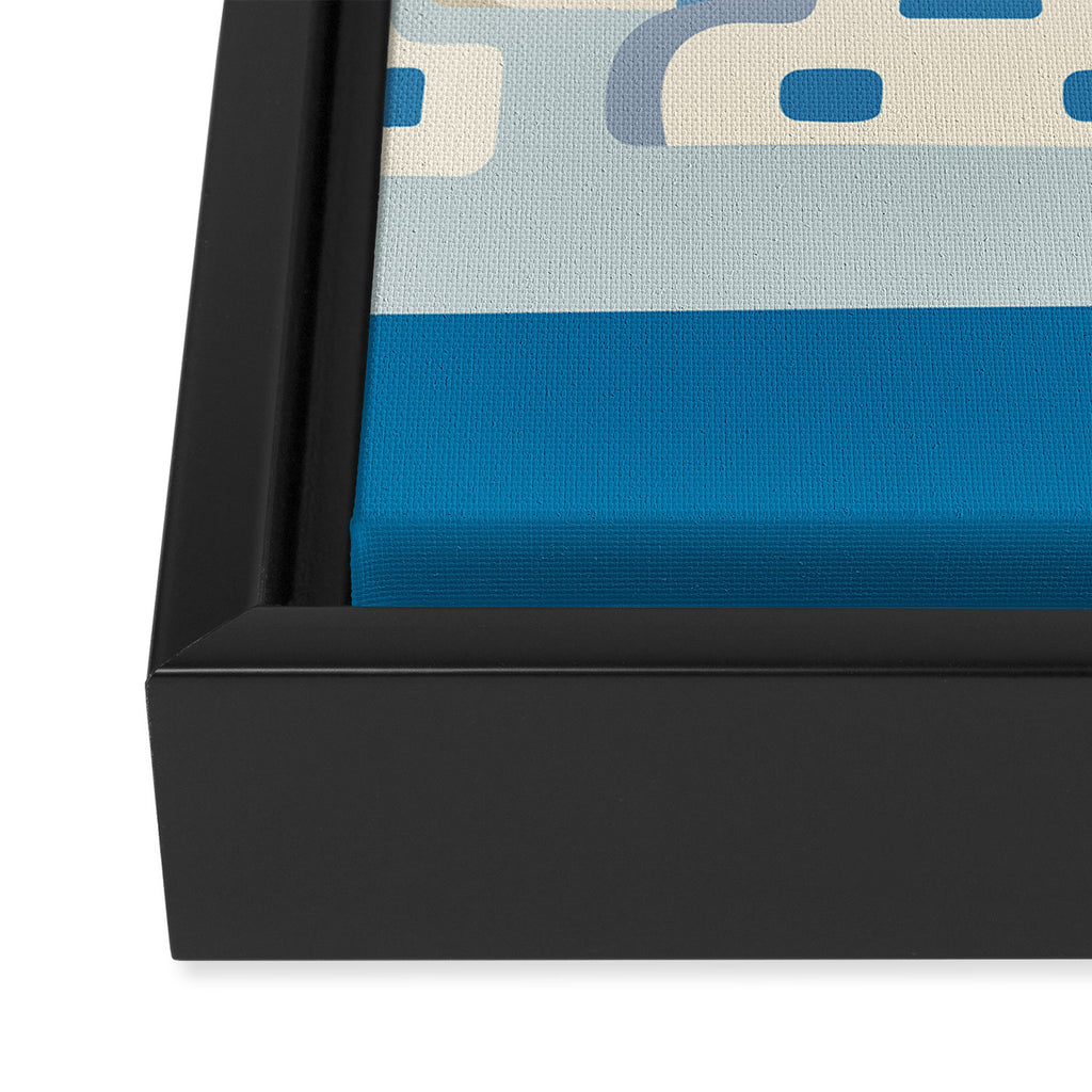 Sunny Santorini Framed Canvas Print Gallery Image 3