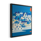 Sunny Santorini Framed Canvas Print Gallery Image 2