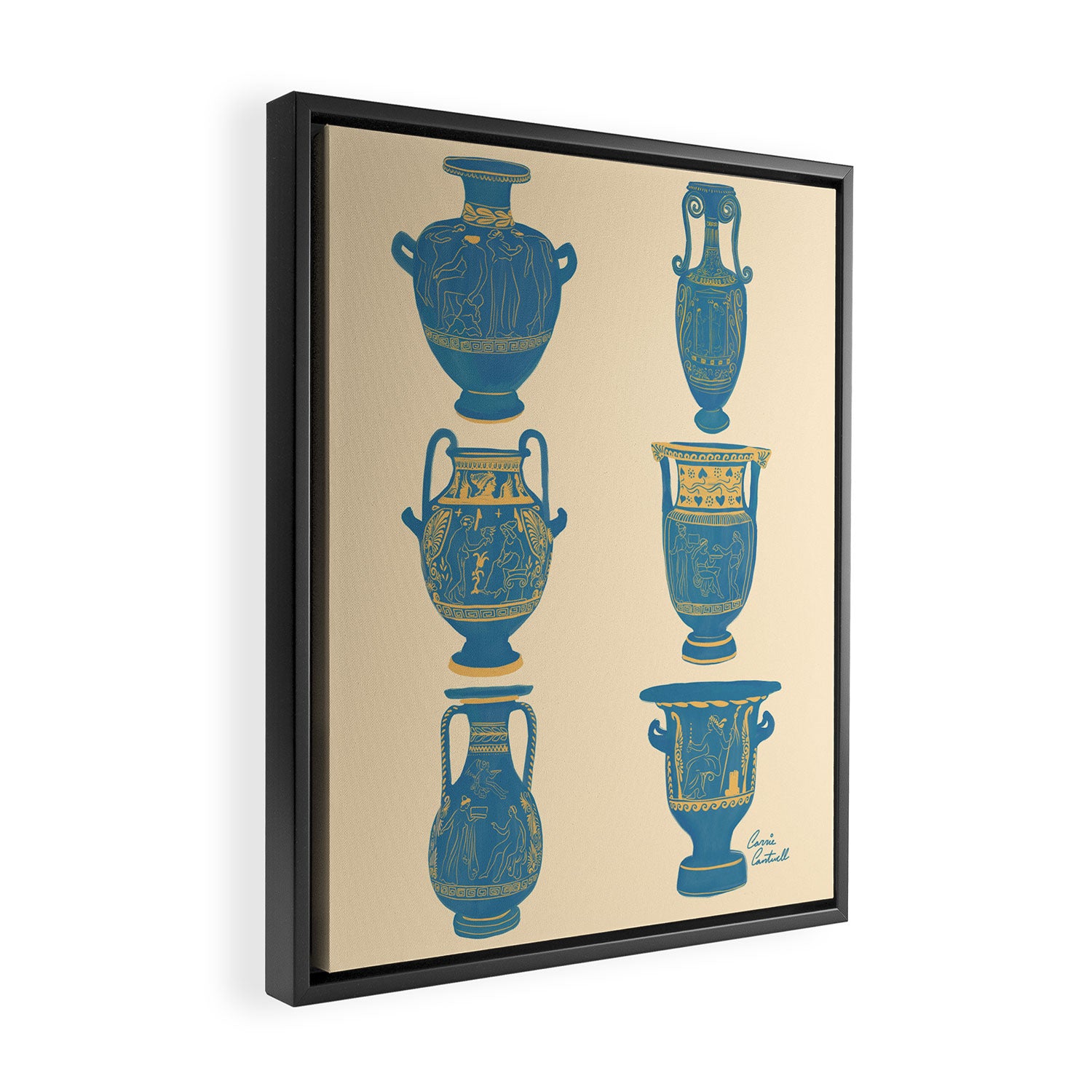 Terracotta Vessels from Italy Framed Canvas Print Gallery Image 2
