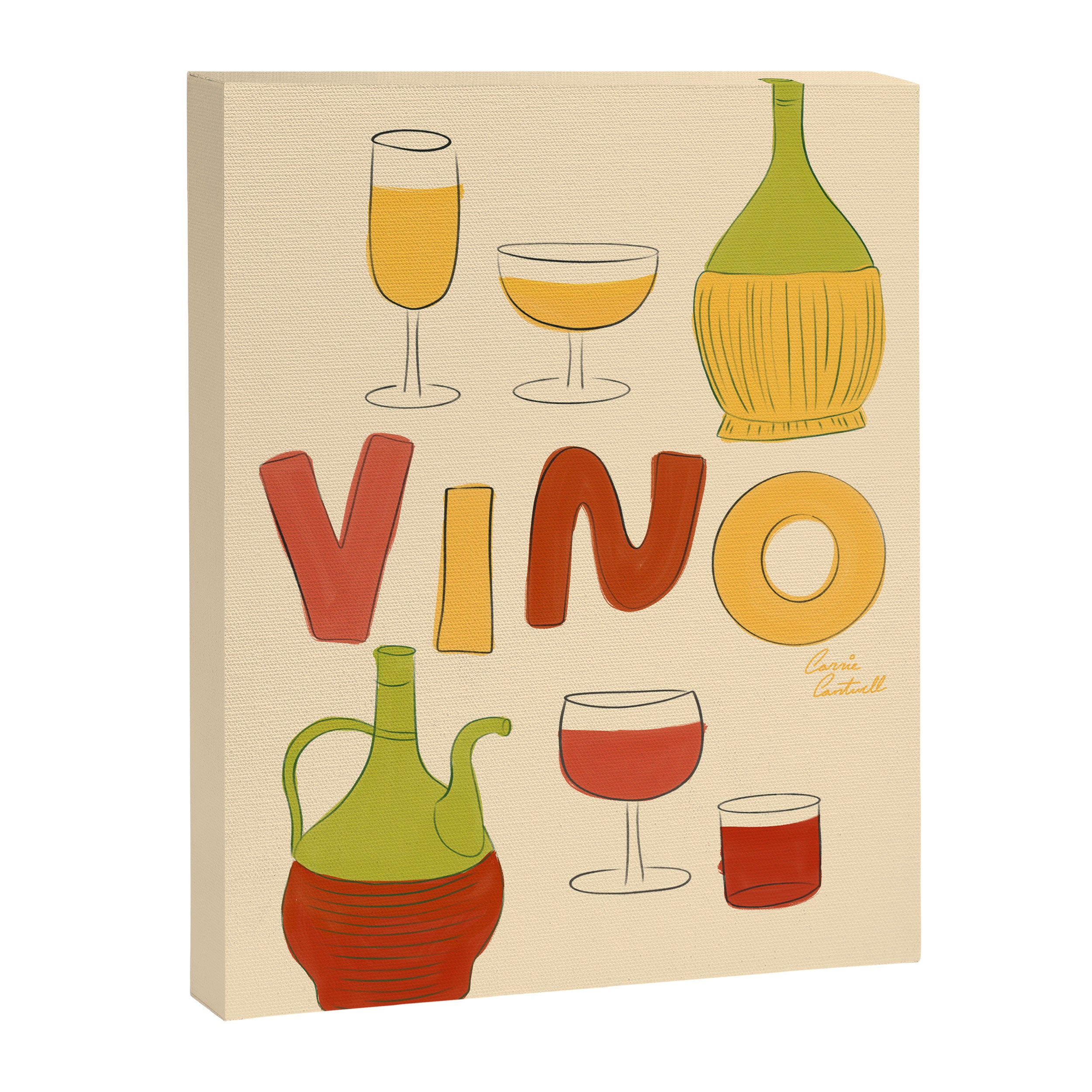 Vino Italian Wine Canvas Print Gallery Image 8
