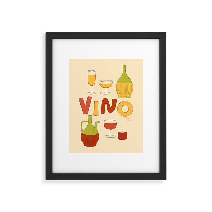 Vino Italian Wine Framed Art Print Gallery Image 1