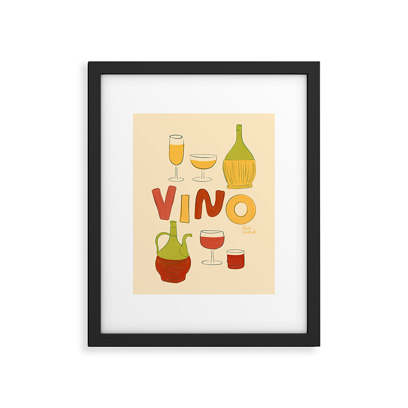 Vino Italian Wine Framed Art Print Gallery Image 6