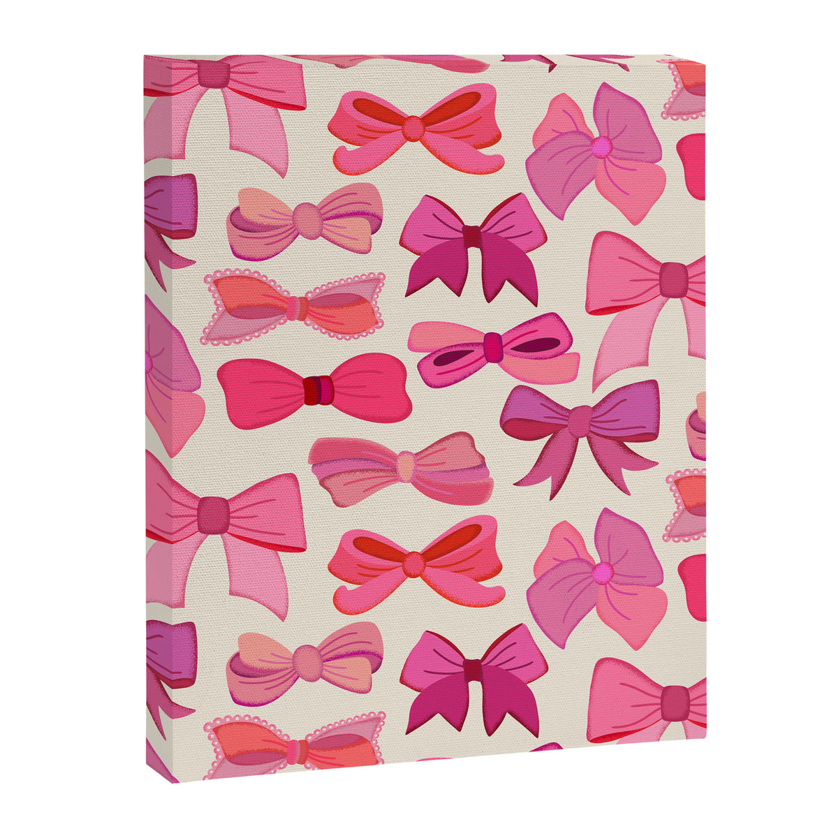 Vintage Pink Bows Canvas Print Gallery Image 8
