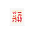 Vintage Pink Bows Art Print Gallery Image 1