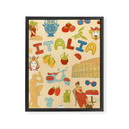 Viva Italia Framed Canvas Print Gallery Image 8