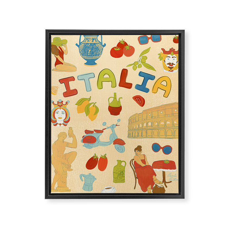 Viva Italia Framed Canvas Print Gallery Image 8