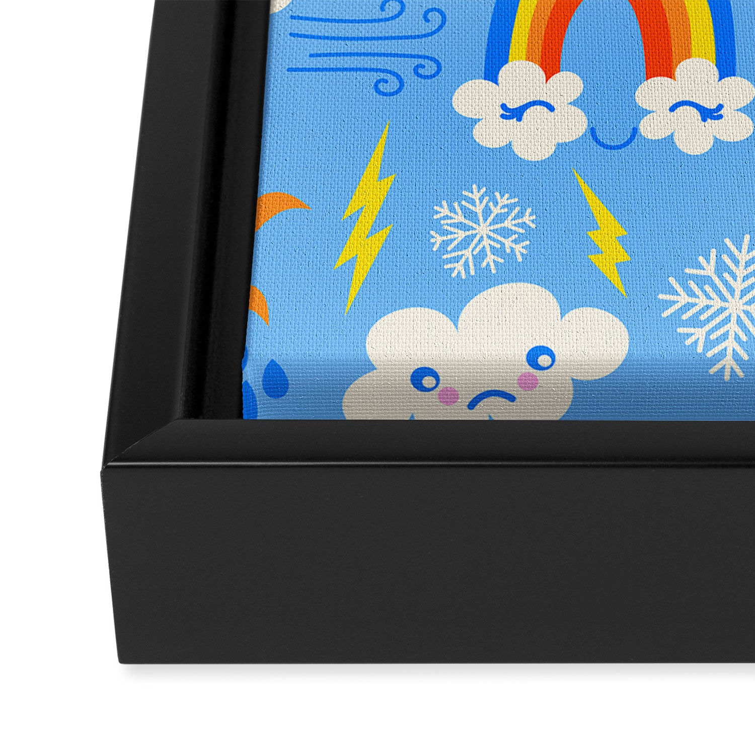Whimsical Weather Framed Canvas Print Gallery Image 3