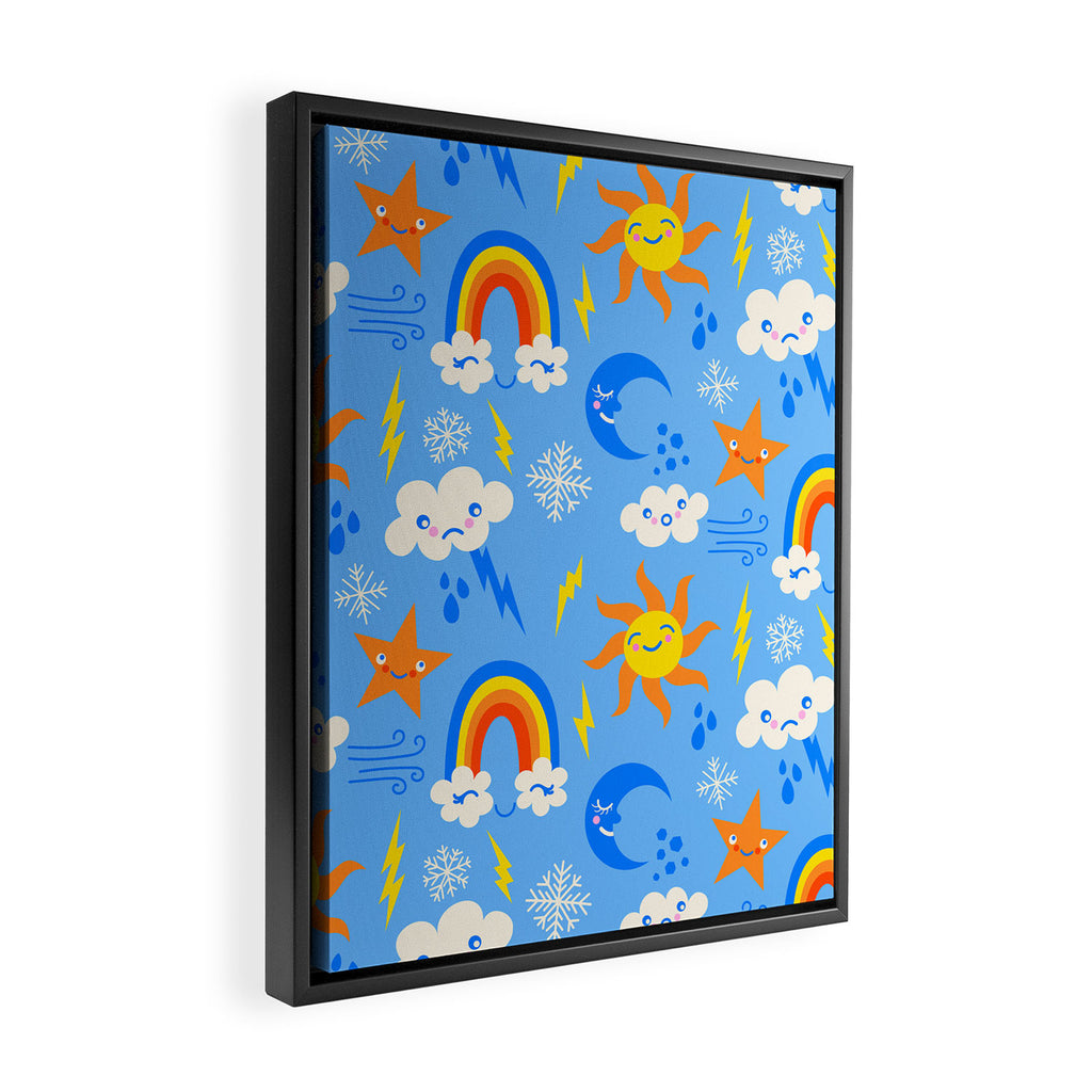 Whimsical Weather Framed Canvas Print Gallery Image 2