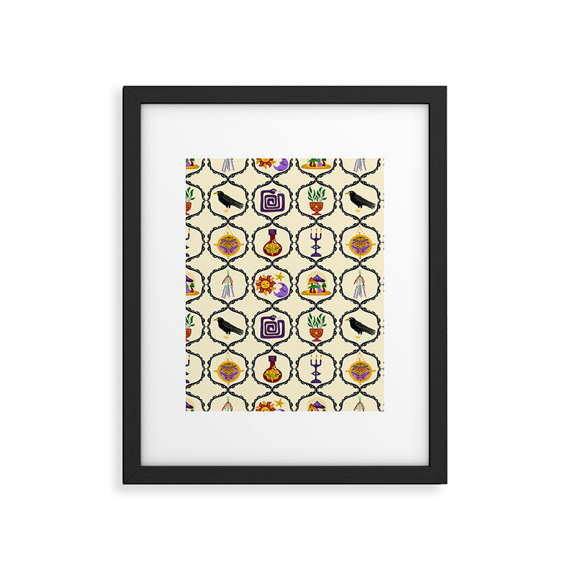 Whimsigothic Witch Mystical Magic Framed Art Print Gallery Image 6