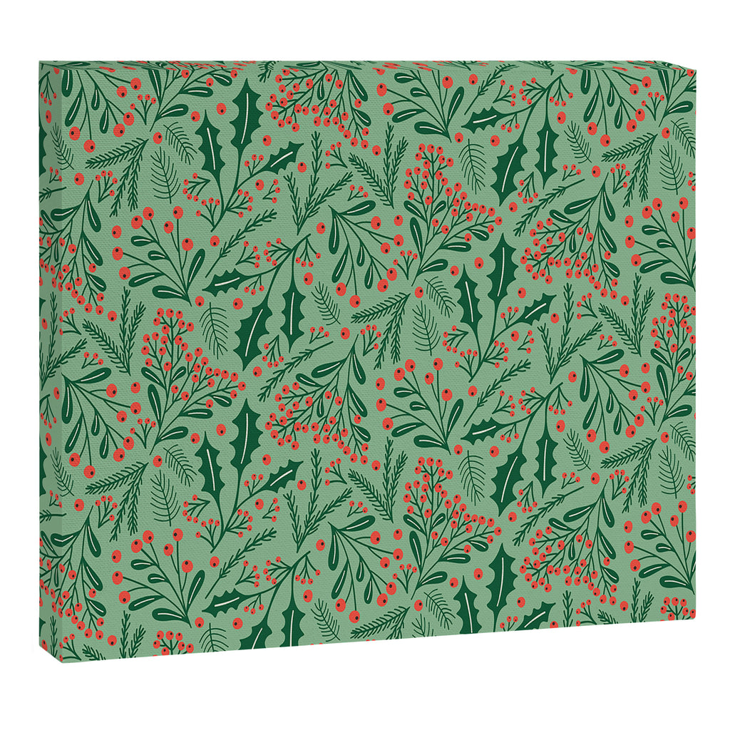 Winter Holiday Floral Canvas Print Gallery Image 8