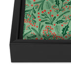Winter Holiday Floral Framed Canvas Print Gallery Image 3