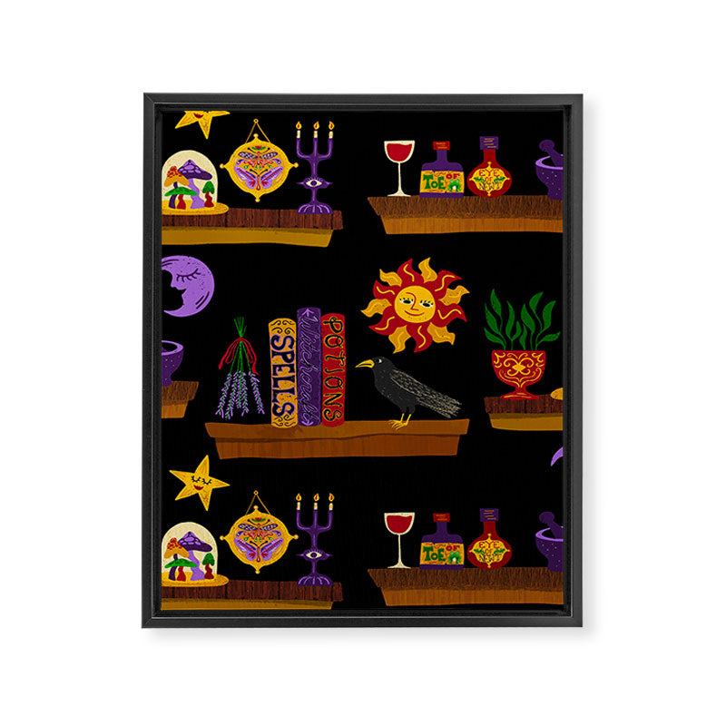Witches Cabinet Framed Canvas Print Gallery Image 8