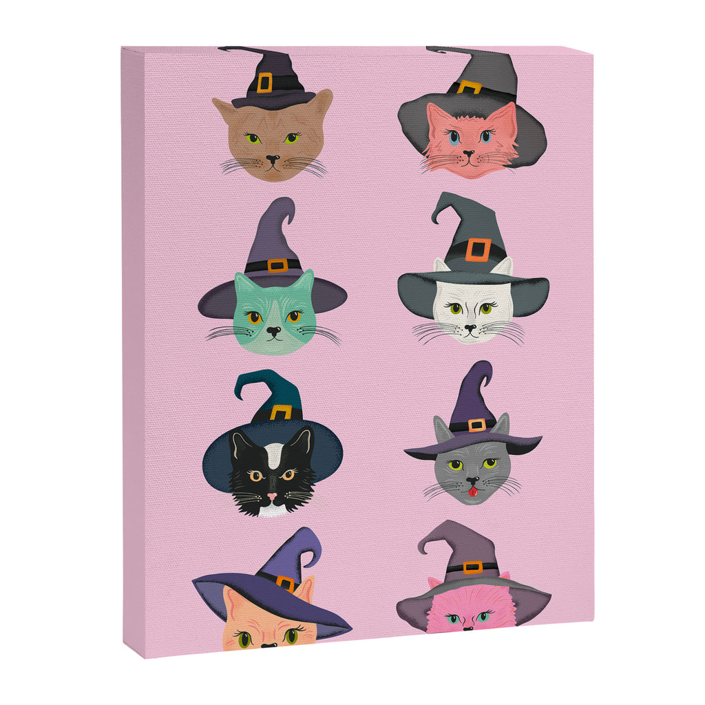 Witchy Kitties - Halloween Cats Canvas Print Gallery Image 6