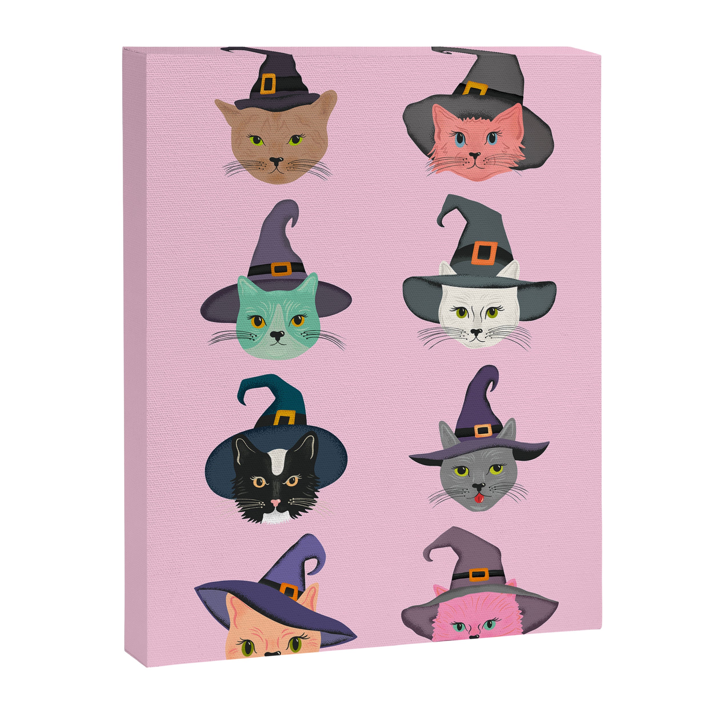 Witchy Kitties - Halloween Cats Canvas Print Gallery Image 6