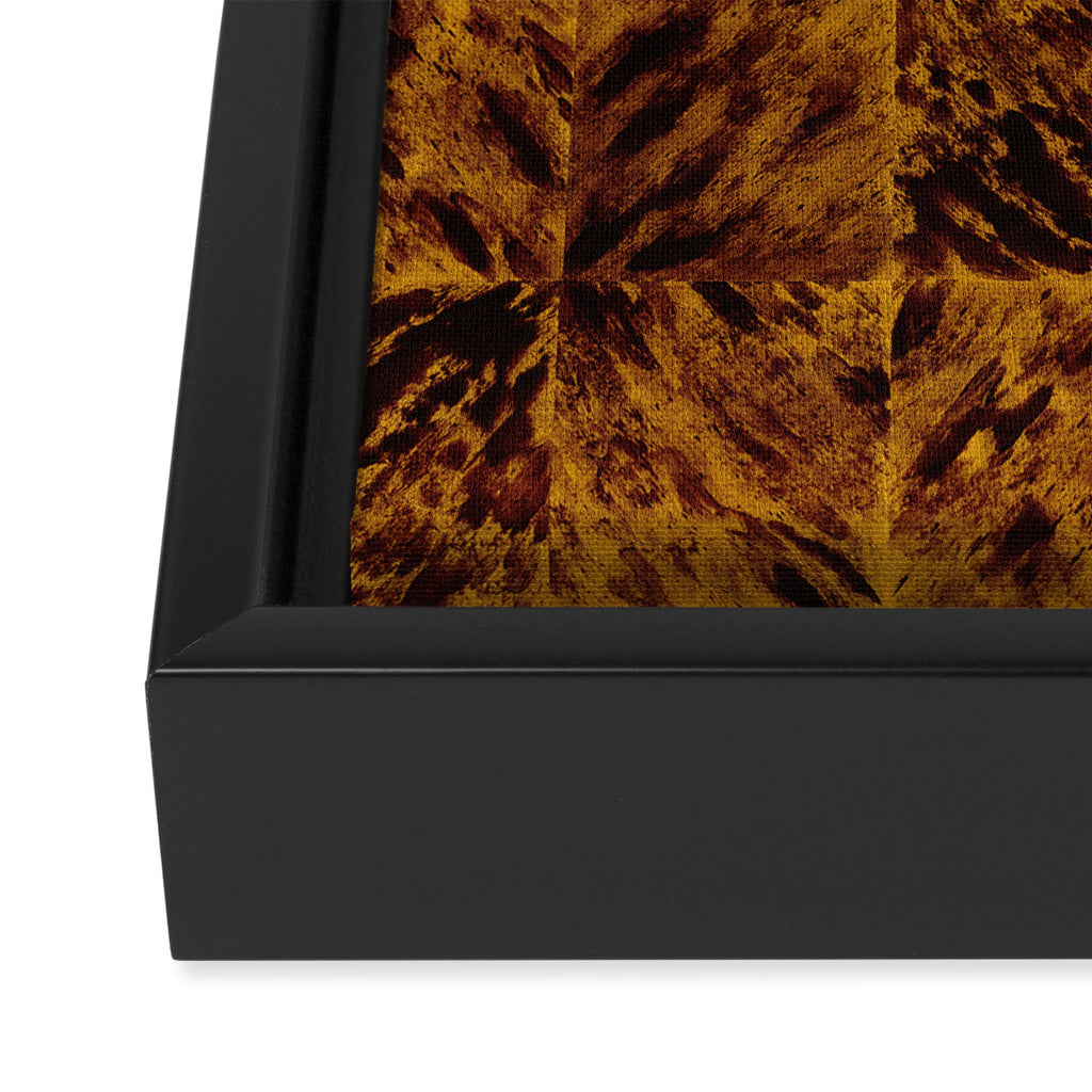 Faux Tortoiseshell 2 - Natural Framed Canvas Print Gallery Image 3