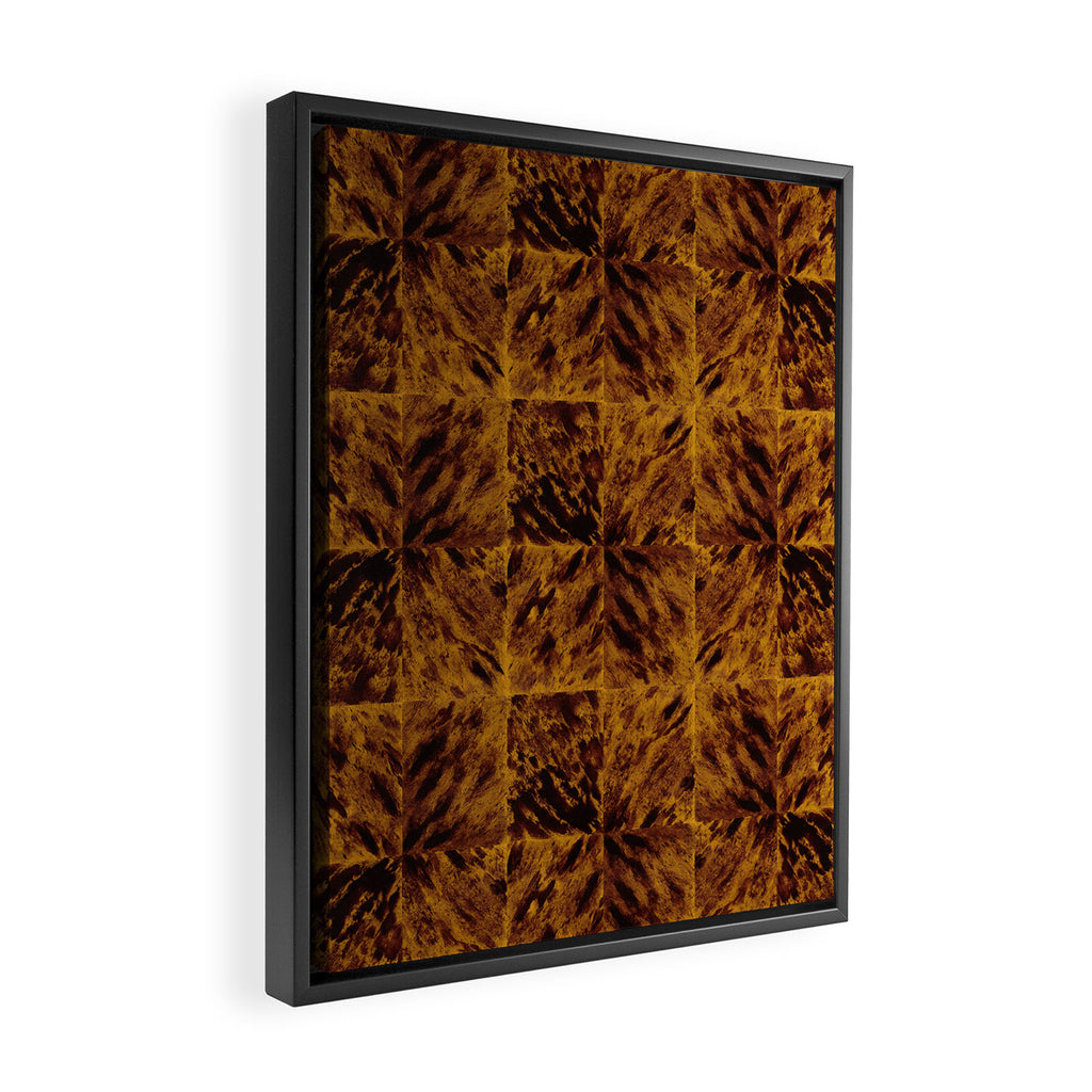 Faux Tortoiseshell 2 - Natural Framed Canvas Print Gallery Image 2
