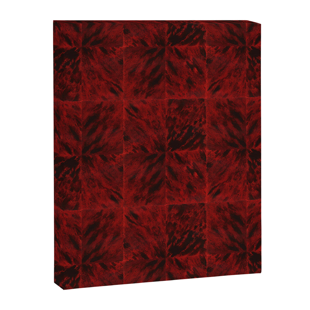 Faux Tortoiseshell 2 - Red Canvas Print Gallery Image 8